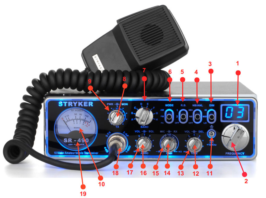 Stryker Radios SR-497-HPC AM/FM 10M RADIO 